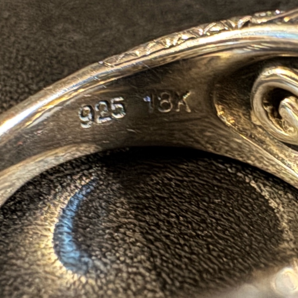 Barbara Bixby Sterling & 18k Citrine Ring - Picture 6 of 8